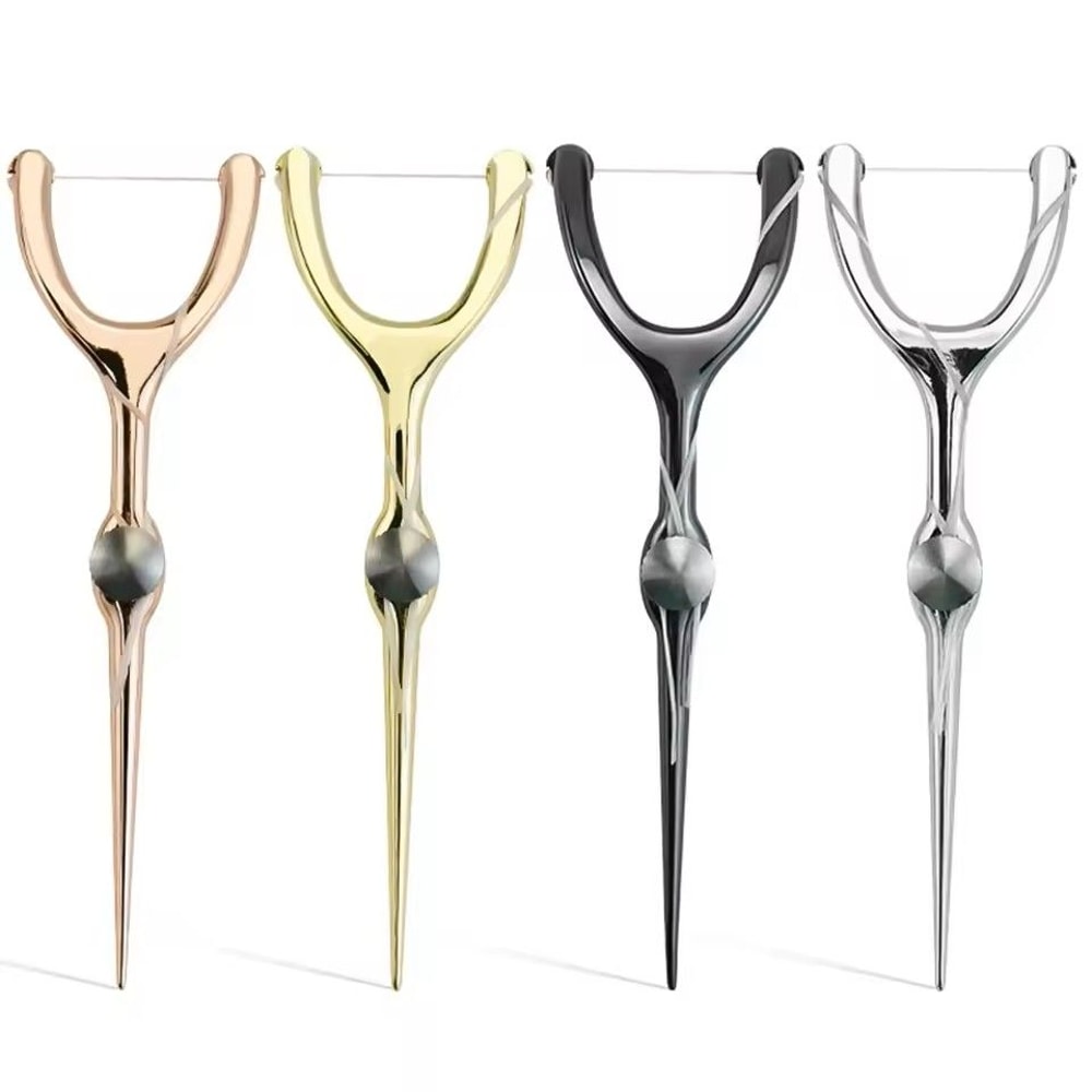 Stainless Steel Toothpick And Reusable Y Shape Flossing Holder Portable Eco Friendly Teeth Cleaning 1