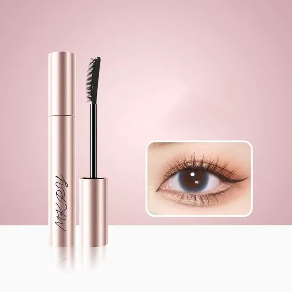 Black Mascara Waterproof Lengthening Silky Eyelashes Volume Eye Makeup Cosmetics 6