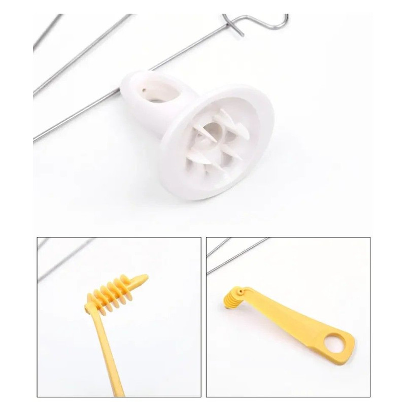 Rotating Spiral Potato Slicer Set Stainless Steel Twisted Fries Cutter Creative Veggie Spiralizer 9