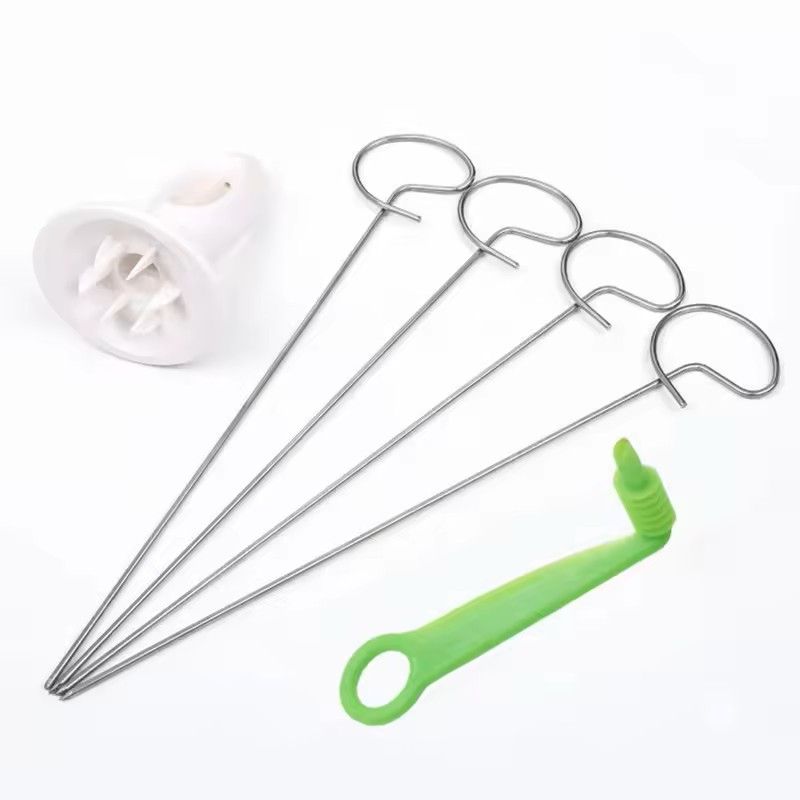 Rotating Spiral Potato Slicer Set Stainless Steel Twisted Fries Cutter Creative Veggie Spiralizer 7