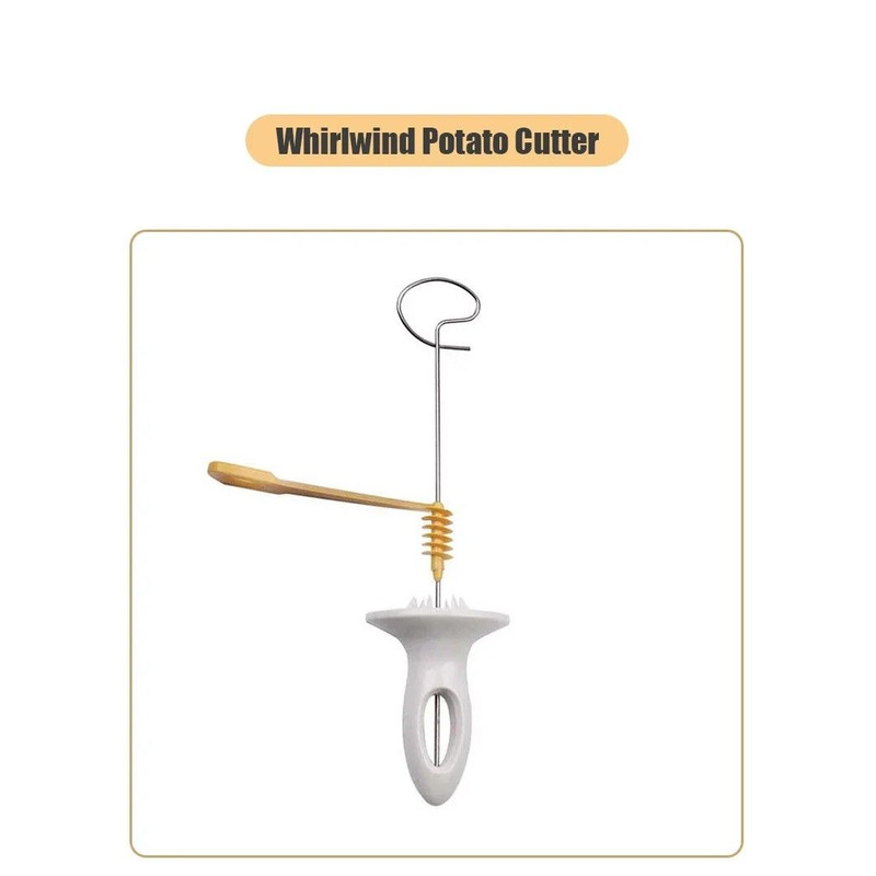 Whirlwind Potato Spiral Cutter Potato Tower Maker Vegetable Spiral Slicer Creative Kitchen Gadge 2