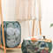 Horizontal Foldable Laundry Basket Mesh Cloth Breathable Laundry Hamper Large Capacity Storage Bask 2