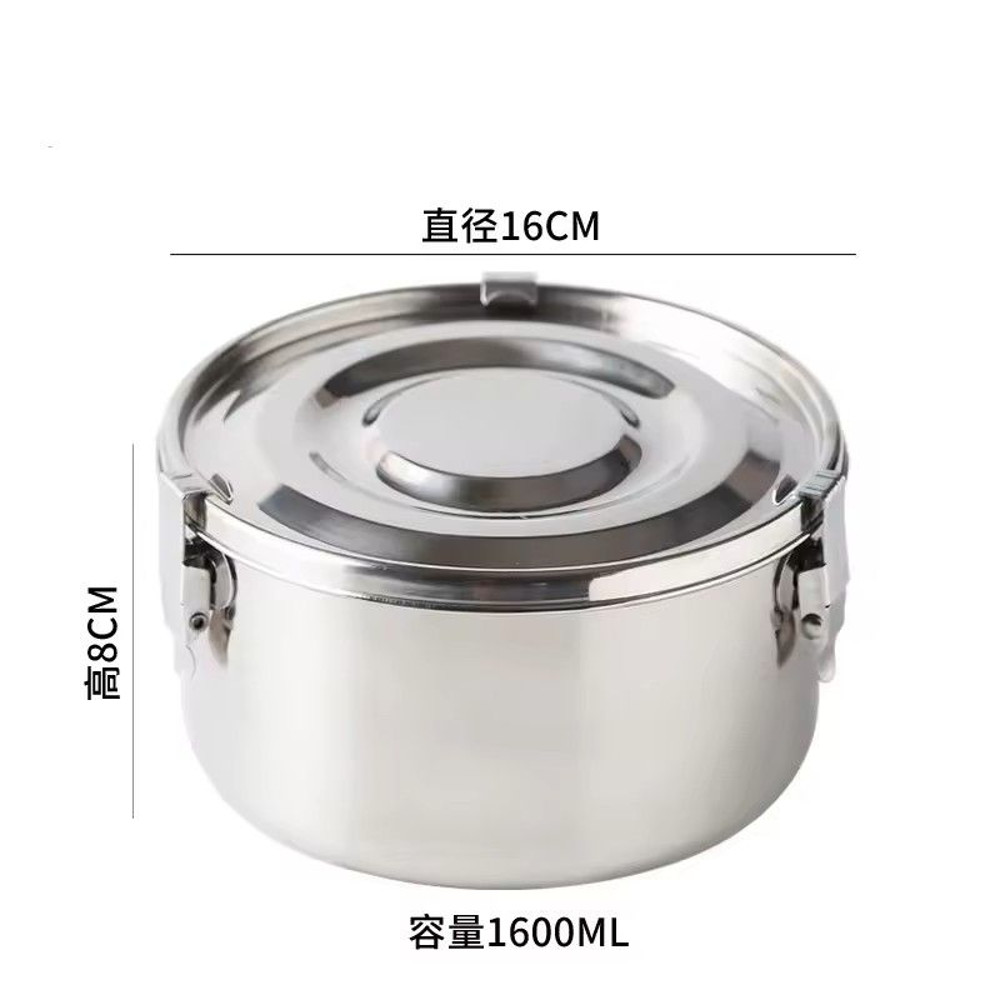 304 Stainless Steel Microwave Lunch Box Anti Leak Bento Box With Strong Tightness For Snacks Fruits 10