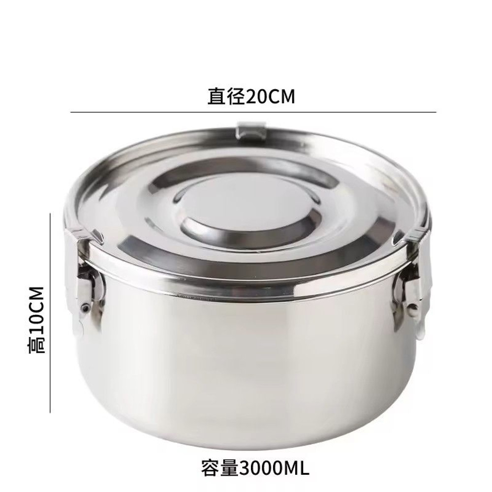 304 Stainless Steel Microwave Lunch Box Anti Leak Bento Box With Strong Tightness For Snacks Fruits 12