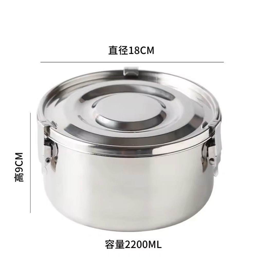 304 Stainless Steel Microwave Lunch Box Anti Leak Bento Box With Strong Tightness For Snacks Fruits 11