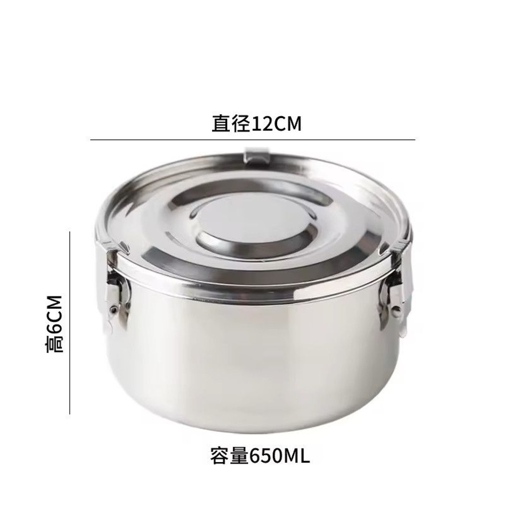 304 Stainless Steel Microwave Lunch Box Anti Leak Bento Box With Strong Tightness For Snacks Fruits 8