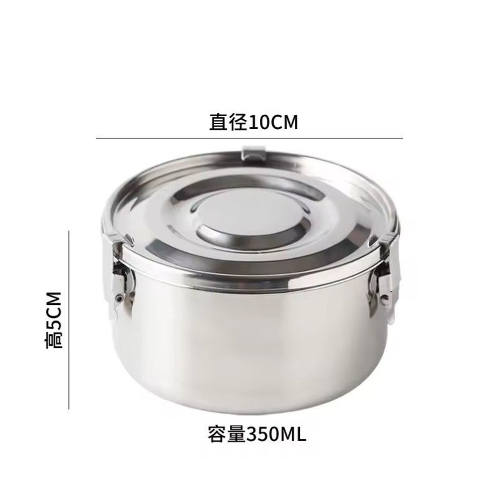 304 Stainless Steel Microwave Lunch Box Anti Leak Bento Box With Strong Tightness For Snacks Fruits 7