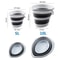 Portable Folding Bucket Silicone Foldable Basin For Camping Outdoor Washing And Car Cleaning 5L 10L 12