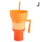 2 In 1 Snack And Drink Cup With Handle Portable Popcorn And Beverage Container For Kids And Adults 13