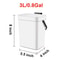 Small Hanging Trash Can With Lid Plastic Waste Bin For Kitchen Cabinet Under Sink Bathroom Use 10