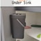 Small Hanging Trash Can With Lid Plastic Waste Bin For Kitchen Cabinet Under Sink Bathroom Use 7