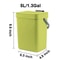 Small Hanging Trash Can With Lid Plastic Waste Bin For Kitchen Cabinet Under Sink Bathroom Use 17