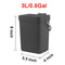 Small Hanging Trash Can With Lid Plastic Waste Bin For Kitchen Cabinet Under Sink Bathroom Use 12
