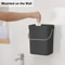 Small Hanging Trash Can With Lid Plastic Waste Bin For Kitchen Cabinet Under Sink Bathroom Use 5