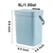 Small Hanging Trash Can With Lid Plastic Waste Bin For Kitchen Cabinet Under Sink Bathroom Use 15