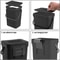 Small Hanging Trash Can With Lid Plastic Waste Bin For Kitchen Cabinet Under Sink Bathroom Use 8