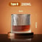 Rotating Whisky Glass With Bamboo Coaster Spinning Cocktail Glass For Whiskey Scotch Bourbon Wine 10