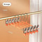 5 Pack Windproof Metal Clothes Hangers With Adjustable Clips Non Slip Pants Coat Drying Hangers For 10