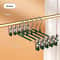 5 Pack Windproof Metal Clothes Hangers With Adjustable Clips Non Slip Pants Coat Drying Hangers For 9