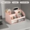 Desktop Storage Box Organizer With 6 Compartments And 2 Drawers Desk Stationery And Makeup Storage 7
