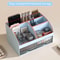 Desktop Storage Box Organizer With 6 Compartments And 2 Drawers Desk Stationery And Makeup Storage 8