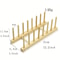 Bamboo Dish Drying Rack With Drainboard Wooden Plate Bowl Cup Organizer For Kitchen Counter 8