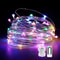 Battery Operated Silver Copper Wire String Lights With Remote 6