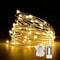 Battery Operated Silver Copper Wire String Lights With Remote 7
