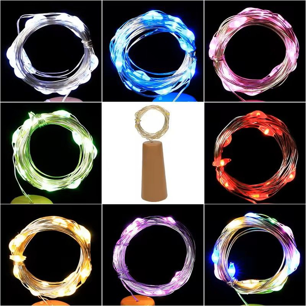 Acrylic LED Wine Bottle Cork String Lights 10 Pack 1