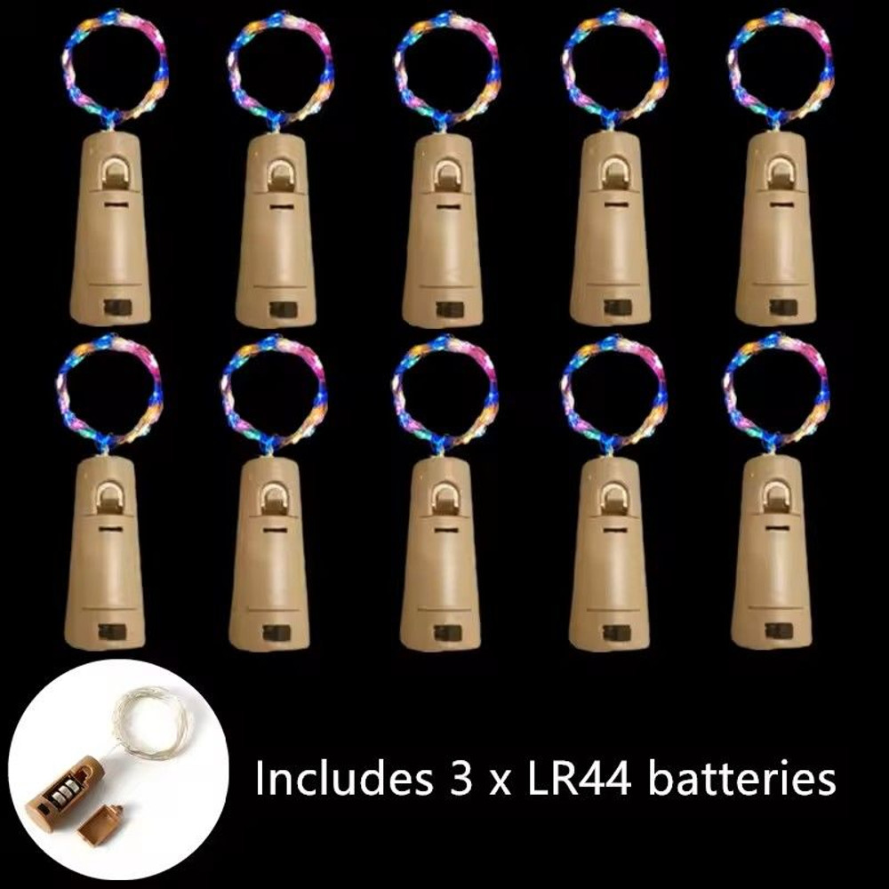 Acrylic LED Wine Bottle Cork String Lights 10 Pack 7