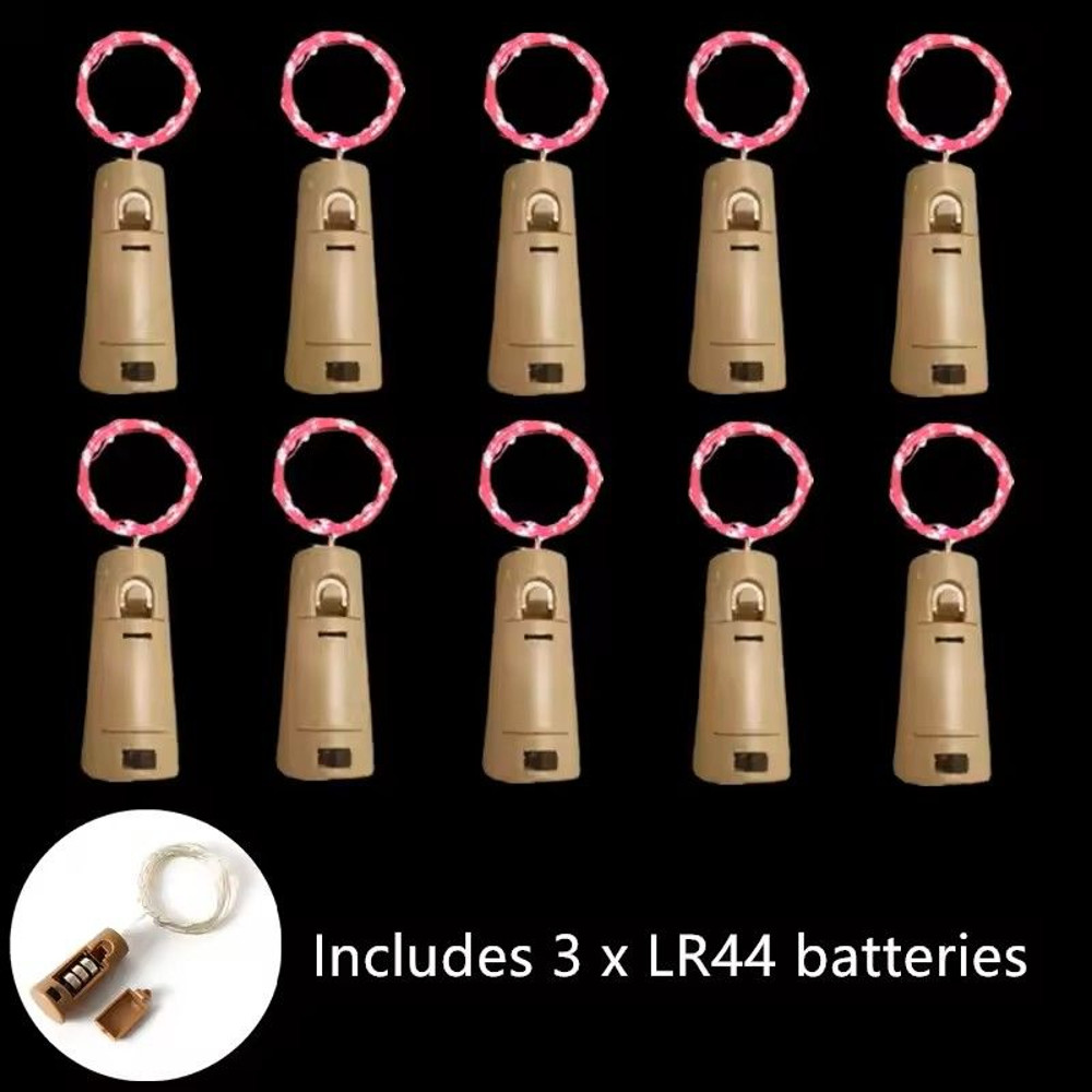 Acrylic LED Wine Bottle Cork String Lights 10 Pack 10