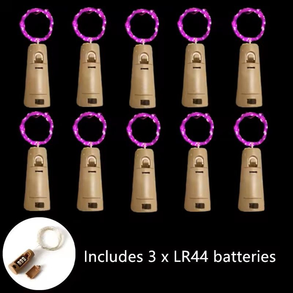 Acrylic LED Wine Bottle Cork String Lights 10 Pack 11