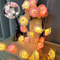 White Rose Flower String Lights 9