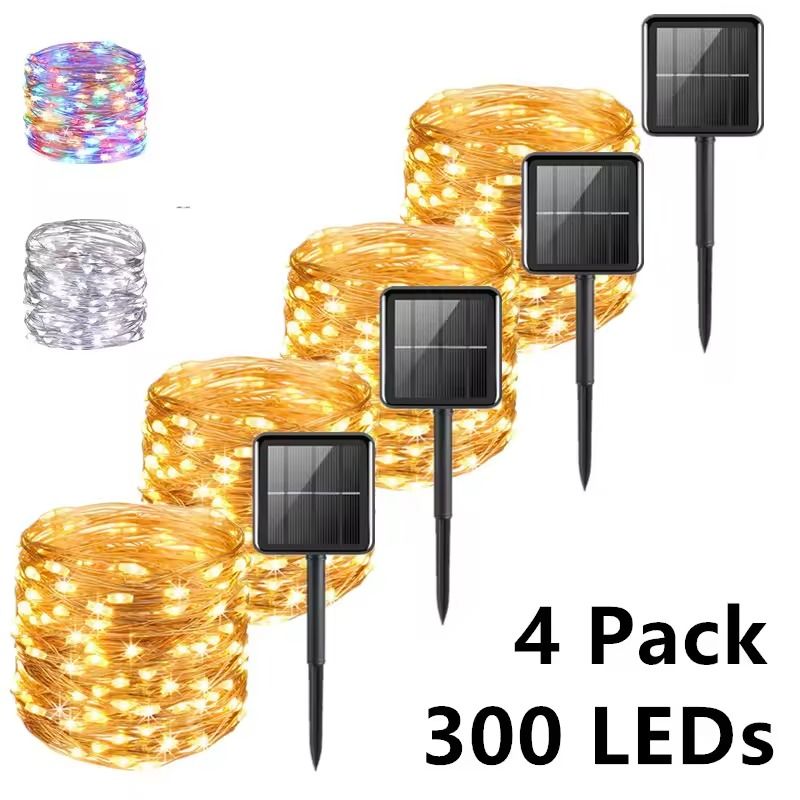 Solar LED Fairy String Lights 732 M Waterproof Outdoor Garden Decor 0