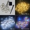 Solar LED Curtain String Lights Outdoor Garden Party Hanging Lights 2