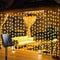 Solar LED Curtain String Lights Outdoor Garden Party Hanging Lights 6
