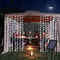 Solar LED Curtain String Lights Outdoor Garden Party Hanging Lights 0