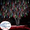Meteor Rain LED Tube Lights 8Tube Cascading Christmas Light For Outdoor Decor 9