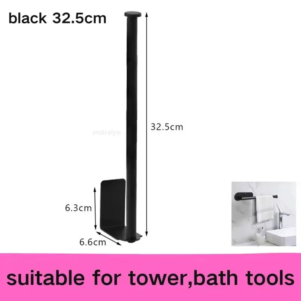 Stainless Steel SelfAdhesive Paper Towel Holder NoDrill Toilet Kitchen Roll Rack 8