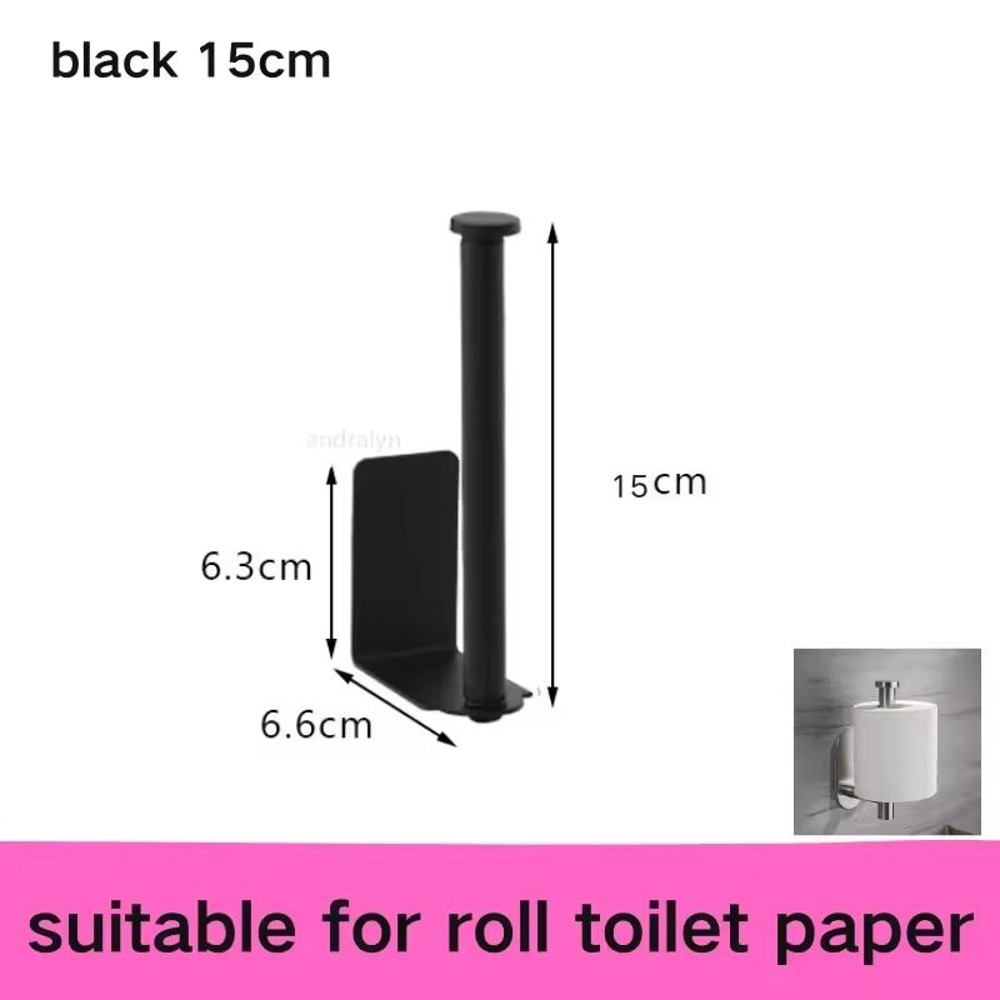 Stainless Steel SelfAdhesive Paper Towel Holder NoDrill Toilet Kitchen Roll Rack 6