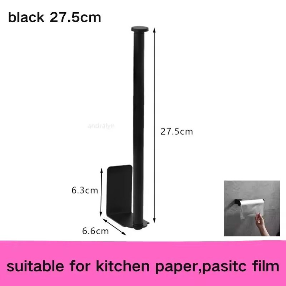 Stainless Steel SelfAdhesive Paper Towel Holder NoDrill Toilet Kitchen Roll Rack 7