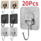 SelfAdhesive Rotating Hooks Waterproof Seamless Wall Storage Hangers 0