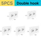Transparent Adhesive Wall Hooks Strong NoDrill Hangers For Kitchen Bathroom 11