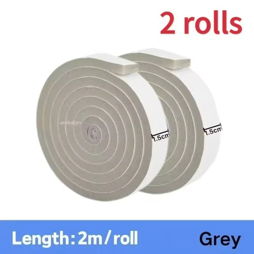 Foam Weather Stripping Tape 2M SelfAdhesive Door Window Seal Windproof SoundProof 14