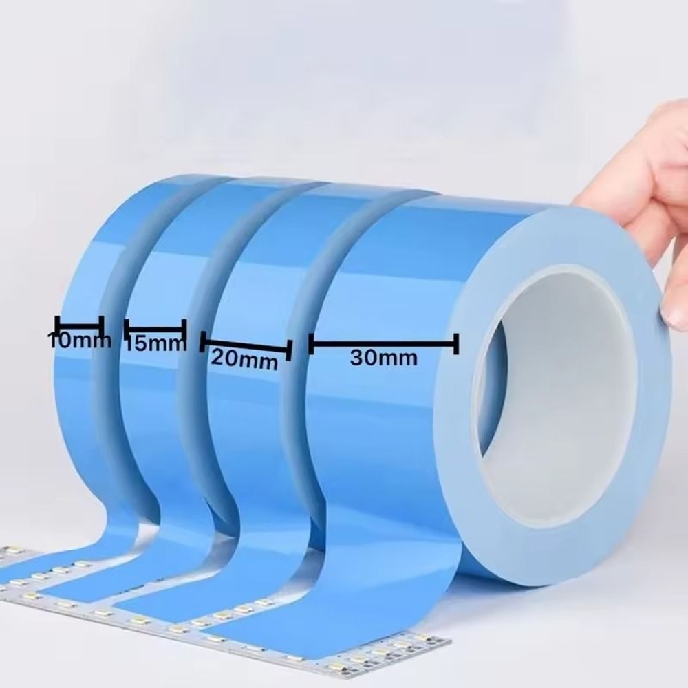 HighTemperature HeatConductive DoubleSided Tape Blue Silicone Thermal Adhesive 4