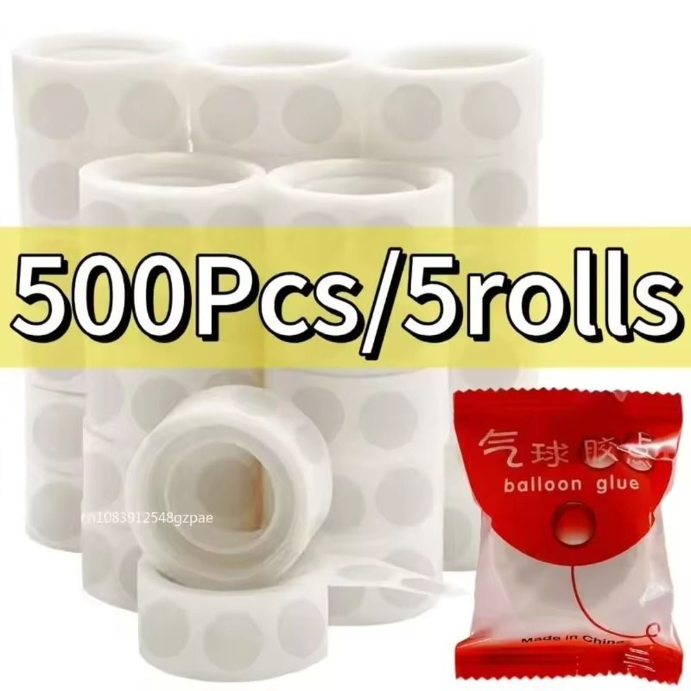 Transparent DoubleSided Adhesive Dots Removable Balloon Glue For Party Decor 100500pcs 7
