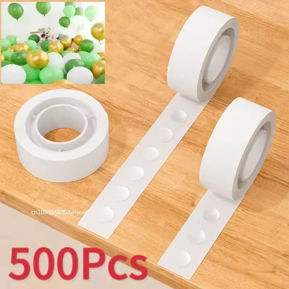 Transparent DoubleSided Adhesive Dots Removable Balloon Glue For Party Decor 100500pcs 0