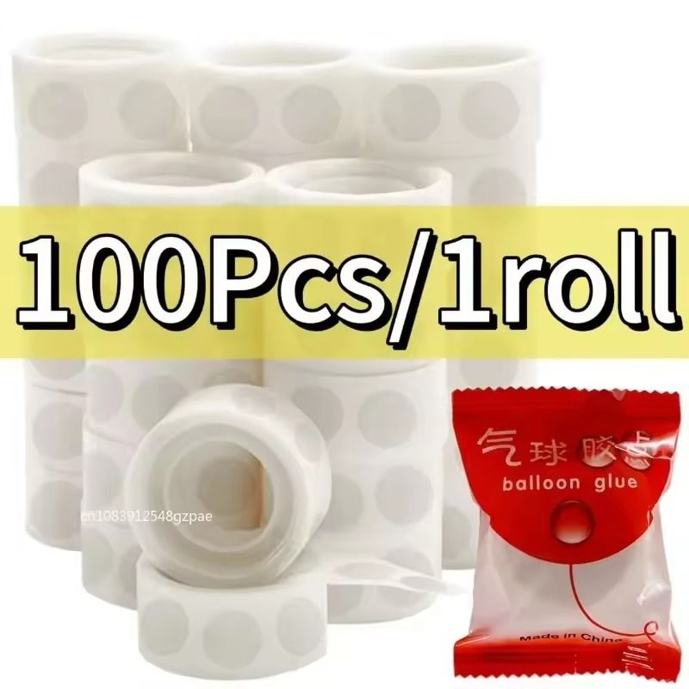 Transparent DoubleSided Adhesive Dots Removable Balloon Glue For Party Decor 100500pcs 6
