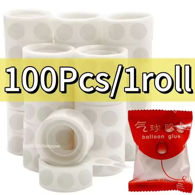Transparent DoubleSided Adhesive Dots Removable Balloon Glue For Party Decor 100500pcs 6