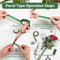 Green Floral Stem Tape SelfAdhesive Bouquet Wrapping Tape For Flower Arrangements 110 Rolls 4